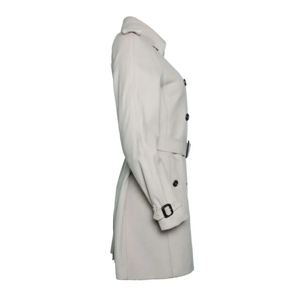 Burberry, Beige trenchcoat in wool - Picture 4 of 9